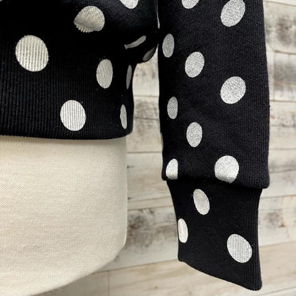 Gucci Black Logo Polka Dot Sweatshirt XXXS XS 617964 Designer Luxury Top Trendy - Picture 7 of 16